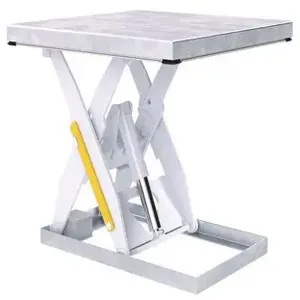 VESTIL EHLT-4848-2-43-PSS Electric Hydraulic Lift Table, 2000 lb., 48 x 48 Inch Size, Partial Stainless Steel | CE3CUP