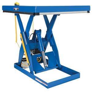 VESTIL EHLT-4848-2-43 Electric Hydraulic Lift Table, 2000 lb., 48 x 48 Inch Size, Blue, Steel | AG7RGP