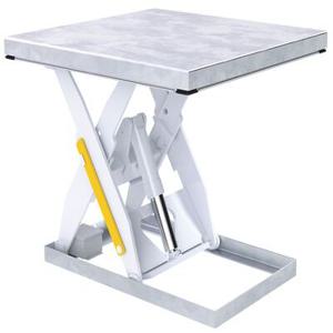 VESTIL EHLT-4848-3-43-PSS Electric Hydraulic Lift Table, 3000 lb., 48 x 48 Inch Size, Partial Stainless Steel | CE3CUQ