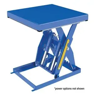 VESTIL EHLT-4848-6-44 Electric Hydraulic Lift Table, 6000 lb., 48 x 48 Inch Size, Blue, Steel | AG7RGU