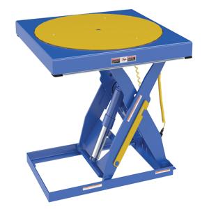 VESTIL EHLT-ROTATE Built Inch Size Manual Scissor Table Carousel | CE3DAG