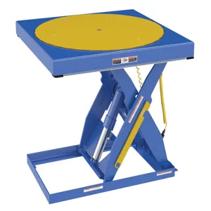 VESTIL EHLT-ROTATE Built Inch Size Manual Scissor Table Carousel | CE3DAG