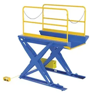 VESTIL EHLTG-4484-3-54 Ground Lift Scissor Table, 3000 Lb. Capacity, 44 x 84 Inch Size | CE3CVR