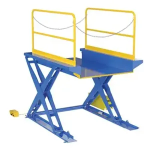 VESTIL EHLTG-5284-3-54 Ground Lift Scissor Table, 3000 Lb. Capacity, 52 x 84 Inch Size | CE3CVT