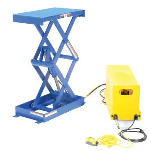 VESTIL EHLTSD-3-51 Single Leg Scissor Lift, 3000 Lb. Capacity, 51 Inch Size | AG7RJY