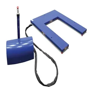 VESTIL EHU-3 Electric Lift Table, U Type, 3000 lb., Blue, Steel | AG7RLN