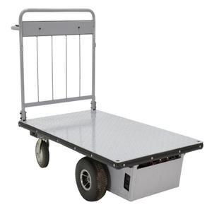 VESTIL EMHC-2848-1 Electric Material Handling Cart, No Sides, 28 x 48 Inch Size | CE3DBF