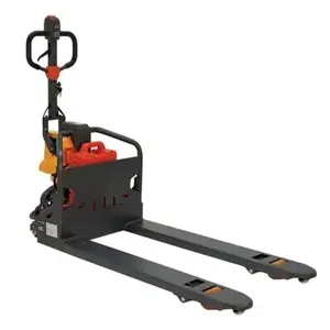 VESTIL EPT-2748-26 Steel Electric Pallet Truck, 27 Inch x 48 Inch 2600 Lb. Capacity, Black/Red | CE3DBQ