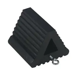 VESTIL EX-11 Wheel Chock, 8-1/2 x 8-1/2 x 6 Inch Size, Black, Extruded Rubber | AG7RRY