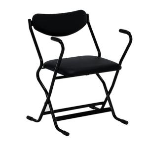 VESTIL FAC-260 Folding Arm Chair, Black | CE3DCV