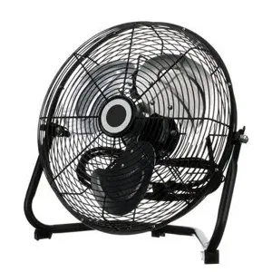 VESTIL FF-C-12 Three Speed Floor Fan, 12 Inch Blade Dia. | AG7RZV