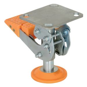 VESTIL FL-LKH-6 Floor Lock, Steel/Polyurethane, 6-7/16 Inch to 7-5/8 Inch Size | AG7TDP 38RX34