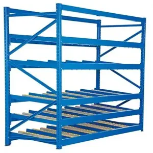 VESTIL FLOW-3-5 Gravity Flow Rack, 5 Shelves | AB4DZV 1XEC9