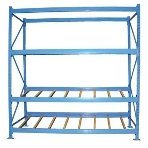 VESTIL FLOW-4-3 Gravity Flow Rack, 3 Shelves | AB4DZW 1XED1