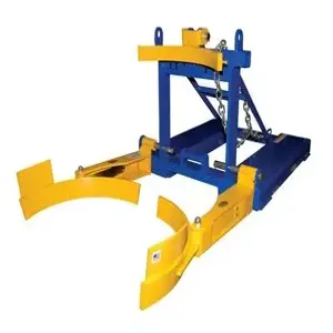 VESTIL FPDL-8-L Drum Handler, Bottom Grip, 56-1/4 x 28-1/2 x 22-3/8 Inch Size, 800 Lb. Capacity, Blue | AG7TFR