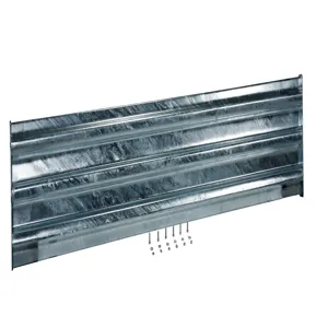 VESTIL GR-F3R-BO-10-HDG Galvanized Guard Rail, Bolt On, 113.875 Inch Size | CE3DMF