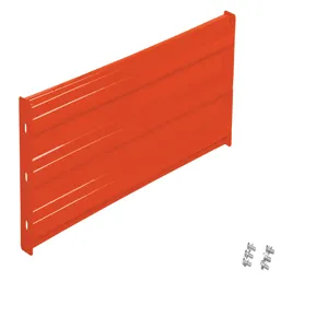 VESTIL GR-F3R-BO-3-OR Guard Rail, Ribbed Bolt on Style, 3 Feet Long, Orange | CE3DMJ