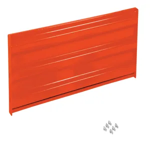 VESTIL GR-F3R-BO-5-OR Guard Rail, Ribbed Bolt on Style, 5 Feet Long, Orange | CE3DMP