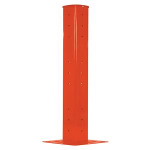 VESTIL GR-F3R-BO-TP60-OR Guard Rail, Rigid Tube Post, Bolt On Style,Orange, 60 Inch Size | CE3DNK