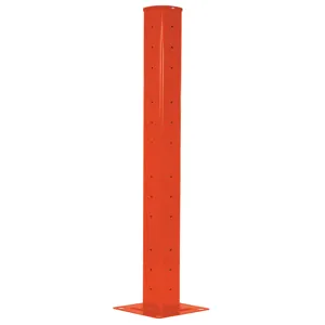 VESTIL GR-F3R-BO-TP72-OR Guard Rail, Rigid Tube Post, Bolt On Style,Orange, 72 Inch Size | CE3DNM