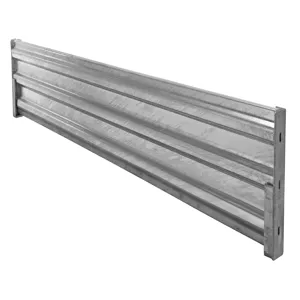 VESTIL GR-F3R-DI-10-HDG Galvanized Guard Rail, Drop In, 113.875 Inch Size | CE3DNP