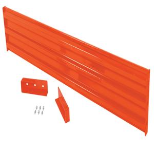 VESTIL GR-F3R-DI-10-OR Leitplanke, gerippter Drop-In-Stil, 10 Fuß, Orange | CE3DNQ