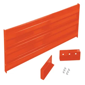 VESTIL GR-F3R-DI-6-OR Guard Rail, Ribbed Drop In Style, 6 Feet, Orange | CE3DNZ