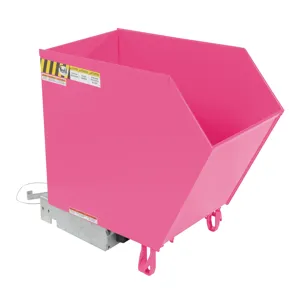 VESTIL H-50-HD-BG Self Dumping Hopper, Heavy Duty, 0.5 cu. yd., 6000 Lb., Bubble Gum, Steel | CE3DXN