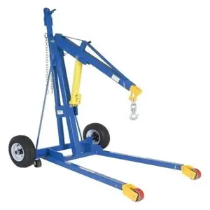 VESTIL H-TRAIL Hoist Trailer, 2000 Lb. Capacity, Blue/Yellow | AG7UKZ