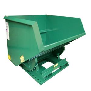 VESTIL HOP-250-HD Self Dumping Hopper, Heavy Duty, 2.5 cu. yd., 6000 Lb., Green, Steel | AG7UFU