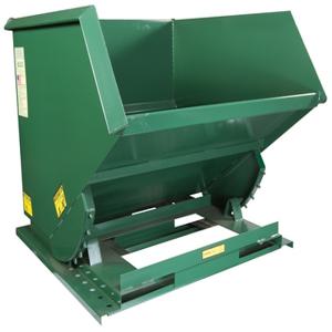 VESTIL HOP-250-MD Self Dumping Hopper, Medium Duty, 2.5 cu. yd., 4000 Lb., Green, Steel | AG7UFW