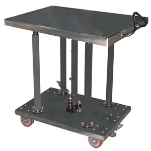 VESTIL HT-20-3036A-PSS Hydraulic Post Table, Partial Stainless Steel 2000 Lb. Capacity, 30 x 36 Inch Size | AG7UKK