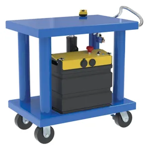 VESTIL HT-60-2436-DC Hydraulic Post Table, DC Operated, 6000 Lb. Capacity, 24 x 36 Inch Size | CE3ECB