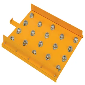 VESTIL HYDC-BTP Ball Transfer Platform, 25-3/4 x 19-1/4 Inch Size, Yellow, Steel | CE3ECN