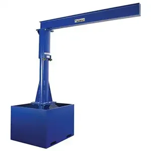 VESTIL JIB-CB-100-8-10 Portable Jib Crane, Fork Tube Base 1000 Lb. Capacity, 8 Feet | AG7UQH