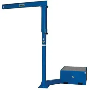 VESTIL JIB-CBx-25-8-10-BC Portable Offset Jib Crane with Concrete Base, 8 Feet Size, 250 Lb. Capacity | CE3EDT