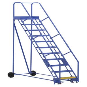 VESTIL LAD-11-14-G Warehouse Ladder, 58 Degree, Grip Strut, 11 Step, 14 Inch Size | AG7UTY
