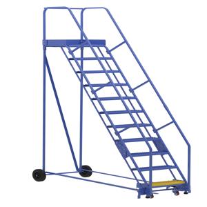 VESTIL LAD-11-21-G Warehouse Ladder, 58 Degree, Grip Strut, 11 Step, 21 Inch Size | AG7UUC