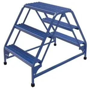 VESTIL LAD-DD-32-3-G Double Sided Ladder, 3-Step, 32.75 Inch Width, Grip Strut | AG7UZH