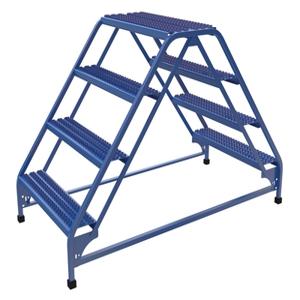VESTIL LAD-DD-32-4-G Double Sided Ladder, 4-Step, 32.75 Inch Width, Grip Strut | AG7UZK