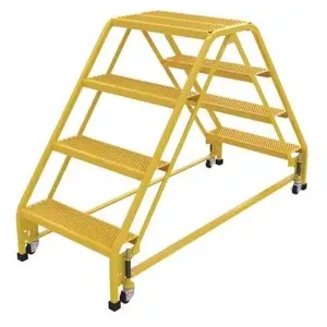 VESTIL LAD-DD-P-26-4-P Double Sided Portable Ladder, 4-Step, 26.0625 Inch Width, Perforated | AG7UZZ