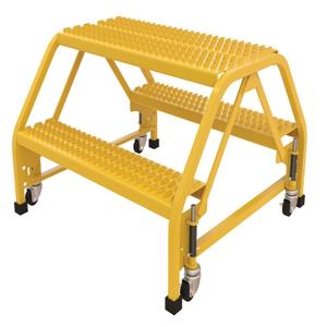 VESTIL LAD-DD-P-32-2-G Double Sided Portable Ladder, 2-Step, 32.75 Inch Width, Grip Strut | AG7VAA