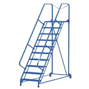 VESTIL LAD-MM-10-G Maintenance Ladder, 10 Step, Grip Strut, Steel | AG7VAG