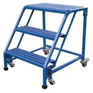 VESTIL LAD-PW-26-3-G-NHR Standard Slope Ladder, Grip Strut, 23.5625 Inch Size, 3 Step, No Rail | AG7VCQ