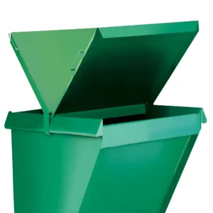 VESTIL LID-100-C Steel Hopper Lid-front And Back 1 Cubic Yard | AG7VLT