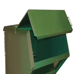 VESTIL LID-200-A Steel Hopper Lid-front 2 Cubic Yard | AG7VLX