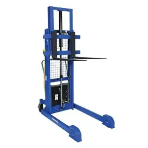 VESTIL LL-PMPS-50-DC Steel Pallet, Master/Server, DC Powered, 50 Inch Raised Height, 1200 Lb. Capacity, Blue | AG7VPR