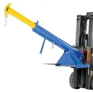 VESTIL LM-OBT-3-24 Orbit Telescoping Lift Boom, Blue / Yellow 3000 Lb. Capacity, 24 Inch Fork | AG7VVA