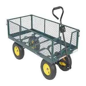 VESTIL LSC-2448-4SD Landscape Cart With Fold Down Side, 1000 Lb. Capacity | AG7VYL