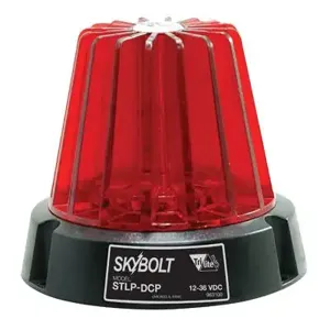 VESTIL LT-RD4-FSL-RD Flash Safety Light, Round, 4 Dome, Red | CE3EFX